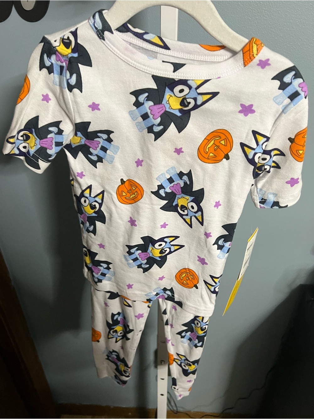 Bluey Halloween Vampire and Jack-O'-Lantern Pajama Set 4T